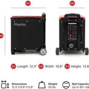Nisplay Portable Tennis Ball Machine (26lbs) - Image 4