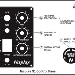 Nisplay Portable Tennis Ball Machine (26lbs) - Image 5