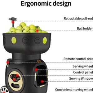 Buy Siboasi SS-T3 Tennis Ball Machine – High Speed, Battery Remote Stable Feed Buy Siboasi SS-T3 Tennis Ball Machine – High Speed, Battery Remote Stable Feed - Image 3