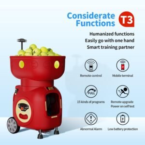 Buy Siboasi SS-T3 Tennis Ball Machine – High Speed, Battery Remote Stable Feed Buy Siboasi SS-T3 Tennis Ball Machine – High Speed, Battery Remote Stable Feed - Image 6