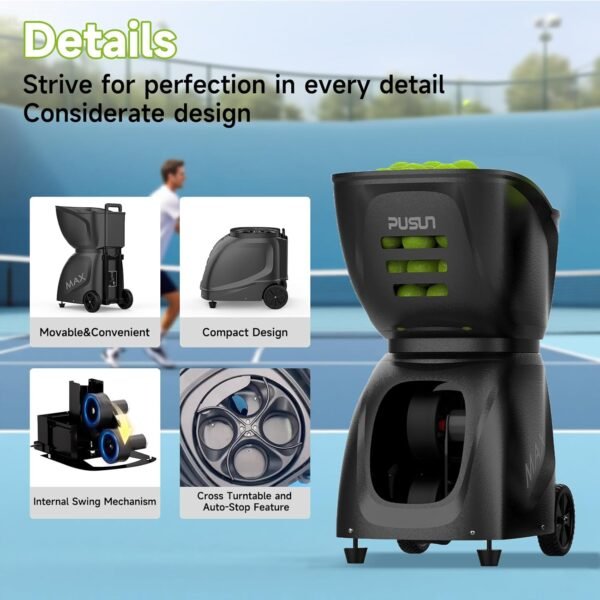 Buy PUSUN PT-Max C Automatic Tennis Ball Machine