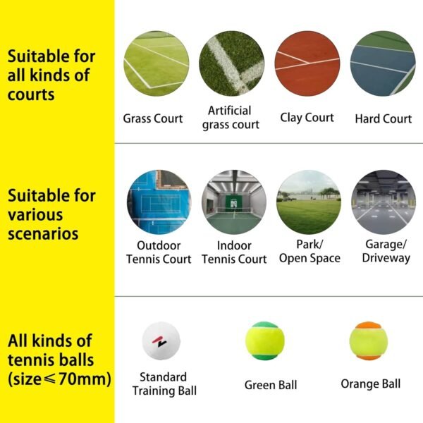 Buy PT-Smart Tennis Ball Machine 12 Training Modes APP Control Custom Programming Portable | Rendan Sport Shop