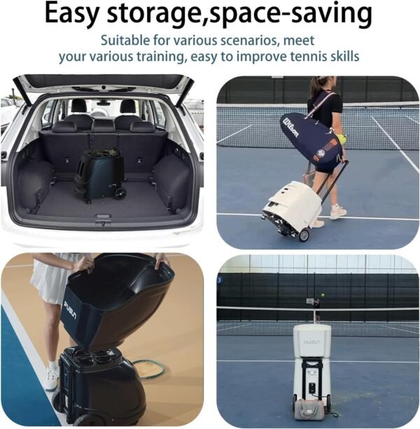 Buy PT-Smart Tennis Ball Machine 12 Training Modes APP Control Custom Programming Portable | Rendan Sport Shop