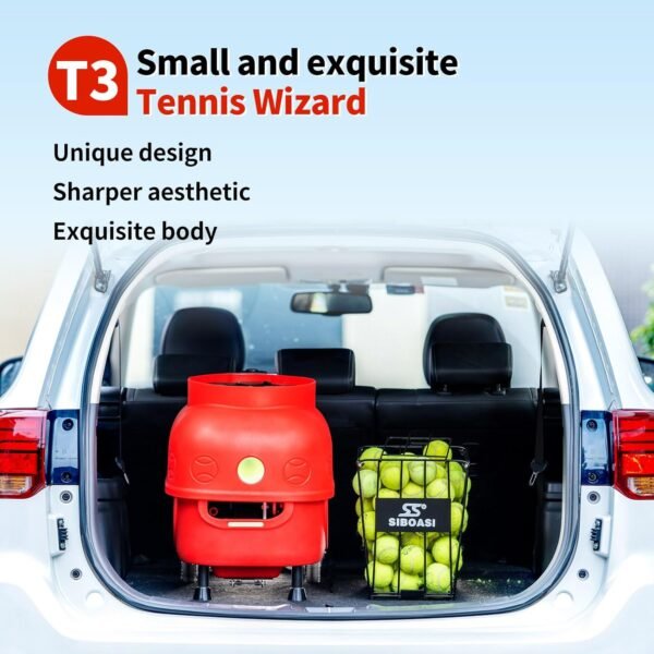 Buy Siboasi SS-T3 Tennis Ball Machine – High Speed, Battery Remote Stable Feed