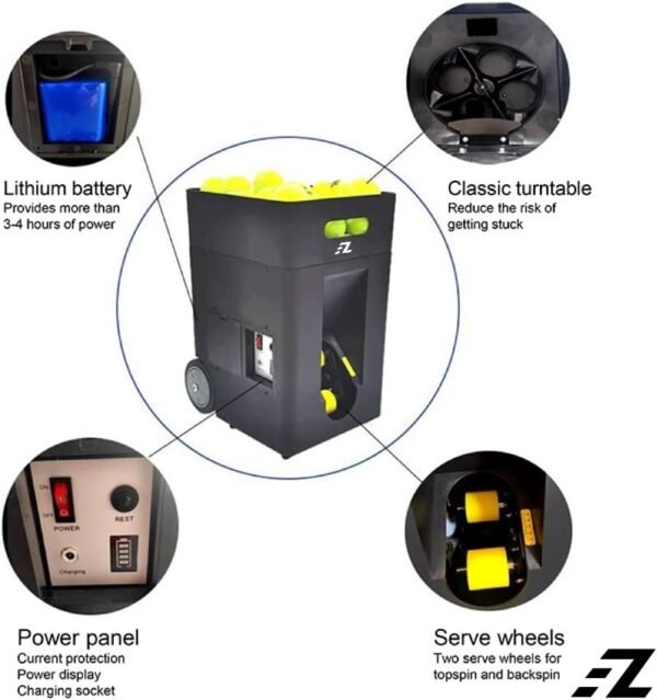 EZ Sports Tennis Ball Machine Compact – Portable, Lightweight, Easy to Use | Rendan Sport Shop