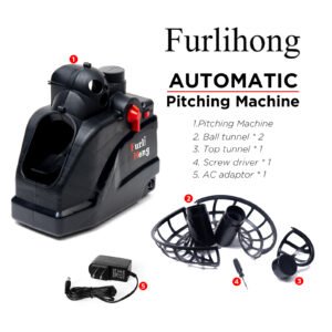 Furlihong 6802BH 2-in-1 Baseball and Tennis Ball Launcher – Battery or AC Powered Furlihong 6802BH 2-in-1 Baseball and Tennis Ball Launcher – Battery or AC Powered - Image 3