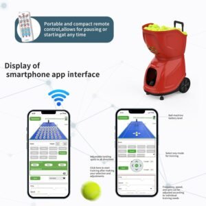 Buy ZenoPlanet PT-9001 Tennis Ball Machine – Portable Programmable, Remote Control, Adjustable Speed | Rendan Sport Shop - Image 5