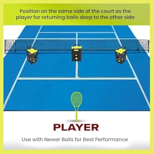 MAHWER Portable Automatic Tennis Ball Launcher with APP Remote