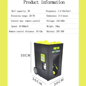 MAHWER Portable Automatic Tennis Ball Launcher with APP Remote MAHWER Portable Automatic Tennis Ball Launcher with APP Remote - Image 2