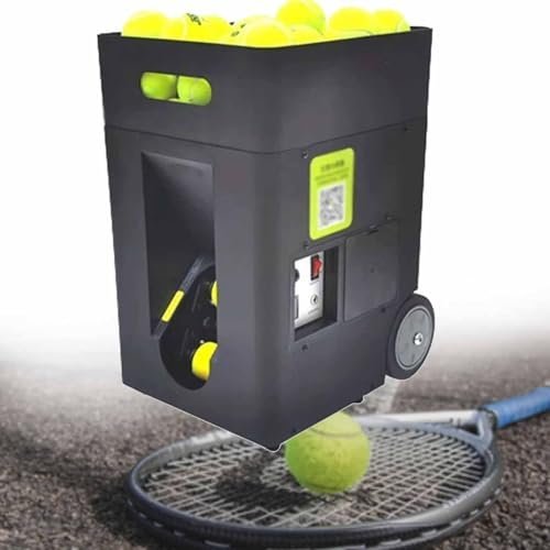 MAHWER Tennis Ball Machine, Portable Automatic Tennis Ball Launcher MAHWER Portable Automatic Tennis Ball Launcher