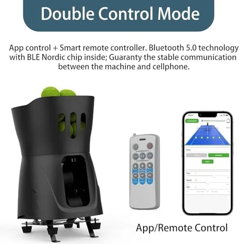 Buy NUHGFTYBF Portable Tennis Ball Machine – APP & Remote Control