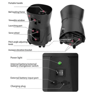 Buy NUHGFTYBF Portable Tennis Ball Machine – APP & Remote Control Buy NUHGFTYBF Portable Tennis Ball Machine – APP & Remote Control - Image 4
