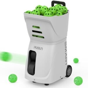Buy PP Smart Tennis Ball Machine – APP-Controlled, 80+ Ball Capacity, Adjustable Speed & Spin Buy PP Smart Tennis Ball Machine