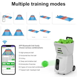 Buy PP Smart Tennis Ball Machine – APP-Controlled, 80+ Ball Capacity, Adjustable Speed & Spin Buy PP Smart Tennis Ball Machine – APP-Controlled, 80+ Ball Capacity, Adjustable Speed & Spin - Image 2