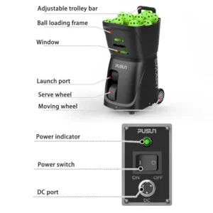 Buy PP Smart Tennis Ball Machine – APP-Controlled, 80+ Ball Capacity, Adjustable Speed & Spin Buy PP Smart Tennis Ball Machine – APP-Controlled, 80+ Ball Capacity, Adjustable Speed & Spin - Image 5