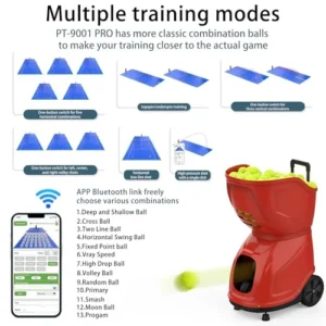 Buy PT-9001Pro Tennis Ball Machine – Professional APP Control, 35 Landing Points, 7-10H Battery Buy PT-9001Pro Tennis Ball Machine – Professional APP Control, 35 Landing Points, 7-10H Battery - Image 3
