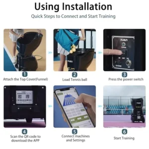 PT Smart Tennis Ball Machine – APP-Controlled Personal Coach for Every Skill Level PT Smart Tennis Ball Machine – APP-Controlled Personal Coach for Every Skill Level - Image 5