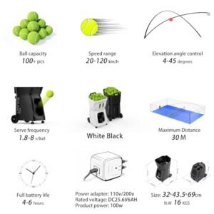 PUSUN Padel Smart PRO Padel Ball Machine for Sale PUSUN Padel Smart PRO Padel Ball Machine for Sale - Image 2
