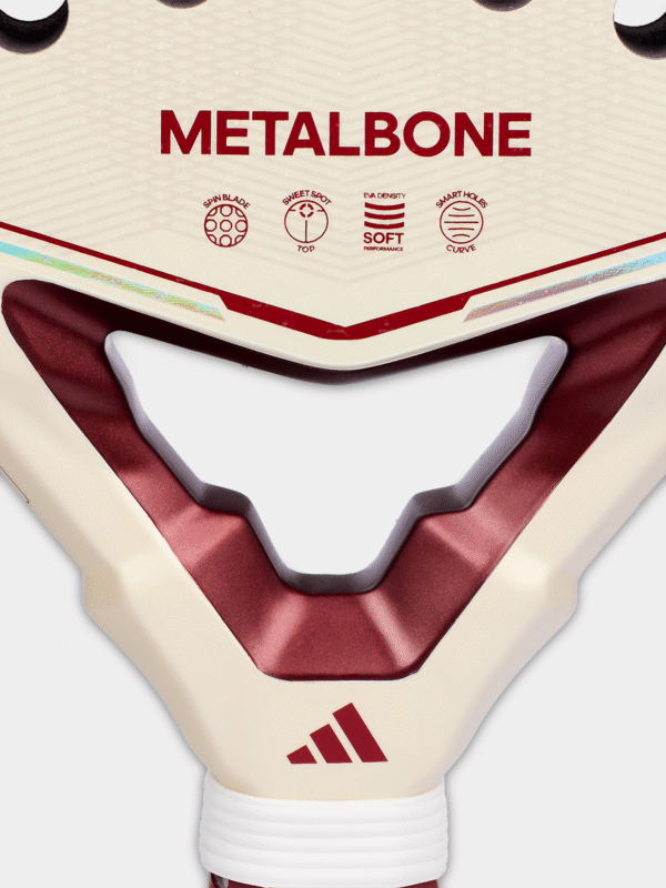 Adidas Metalbone Reserve 2026 Cream/Red Padel Racket