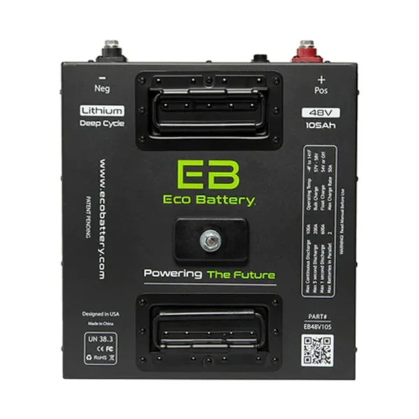 Eco Battery EB48V105-EZGO Golf Carts 105Ah LiFePO4 48V Lithium Battery