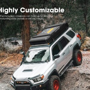 Cloud Camper Kalbarri Z 4-Person Hard Shell Roof-top tent for 4WD Camping (With Solar Panel Bracket, Mattress and Ladder) - Image 7